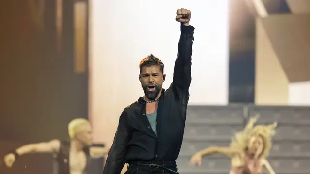 Ricky Martin, durante un concierto