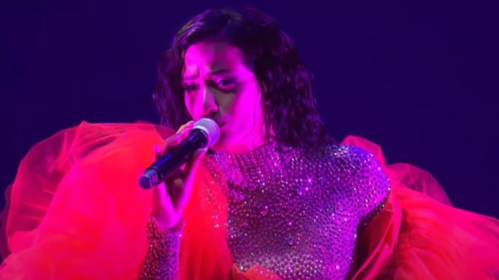 Chanel, durante su actuación en los Premios Ídolo 2024. Chanel, durante su actuación en los Premios Ídolo 2024.