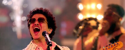 Bruno Mars en una actuaci&oacute;n en Nevada 