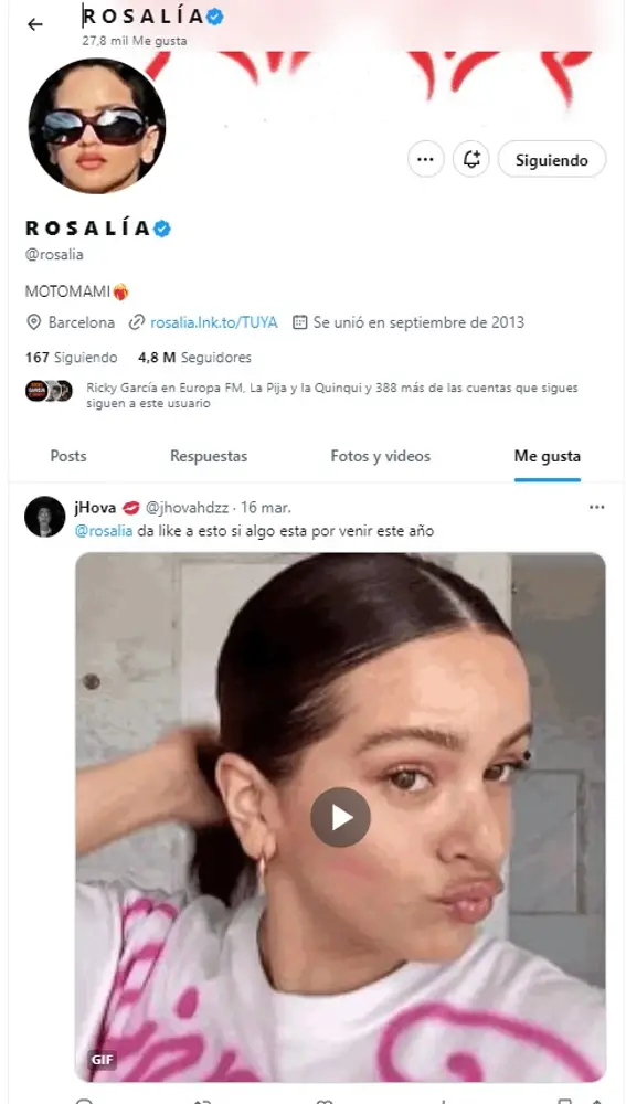 Rosalía confirma que "algo está por venir" Rosalía confirma que "algo está por venir"