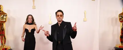 Robert Downey Jr, en la alfombra roja de los Premios Oscar 2024. Robert Downey Jr, en la alfombra roja de los Premios Oscar 2024.