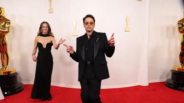 Robert Downey Jr, en la alfombra roja de los Premios Oscar 2024.