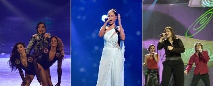 Chanel, Pastora Soler y Rosa L&oacute;pez, en Eurovisi&oacute;n.