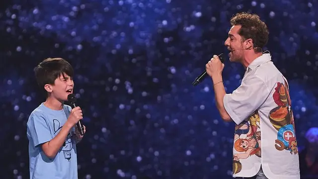 Luis y David Bisbal llenan el plató de 'La Voz Kids' de buen rollo cantando 'Ajedrez'