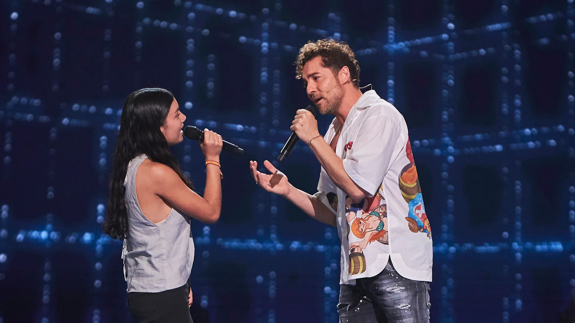 Ainara y David Bisbal llenan de magia el plat&oacute; de La Voz Kids con &lsquo;Si t&uacute; la quieres&rsquo; 