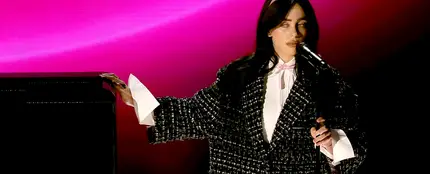 Billie Eilish, en los premios Oscar 2024. Billie Eilish, en los premios Oscar 2024.
