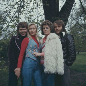 Los miembros de ABBA durante la promoción de &#39;Waterloo&#39; en 1974.