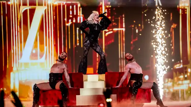 Nebulossa, durante su actuación en la segunda semifinal de Eurovisión 2024.