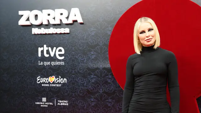 Soraya Arnelas, en la fiesta de despedida de Nebulossa en Madrid.