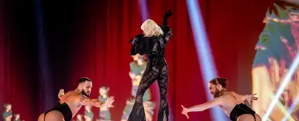 Nebulossa, durante su actuación en la segunda semifinal de Eurovisión 2024 Nebulossa, durante su actuación en la segunda semifinal de Eurovisión 2024
