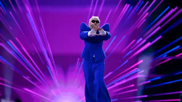 Joost Klein, representante de Países Bajos, en la segunda semifianl de Eurovisión 2024.