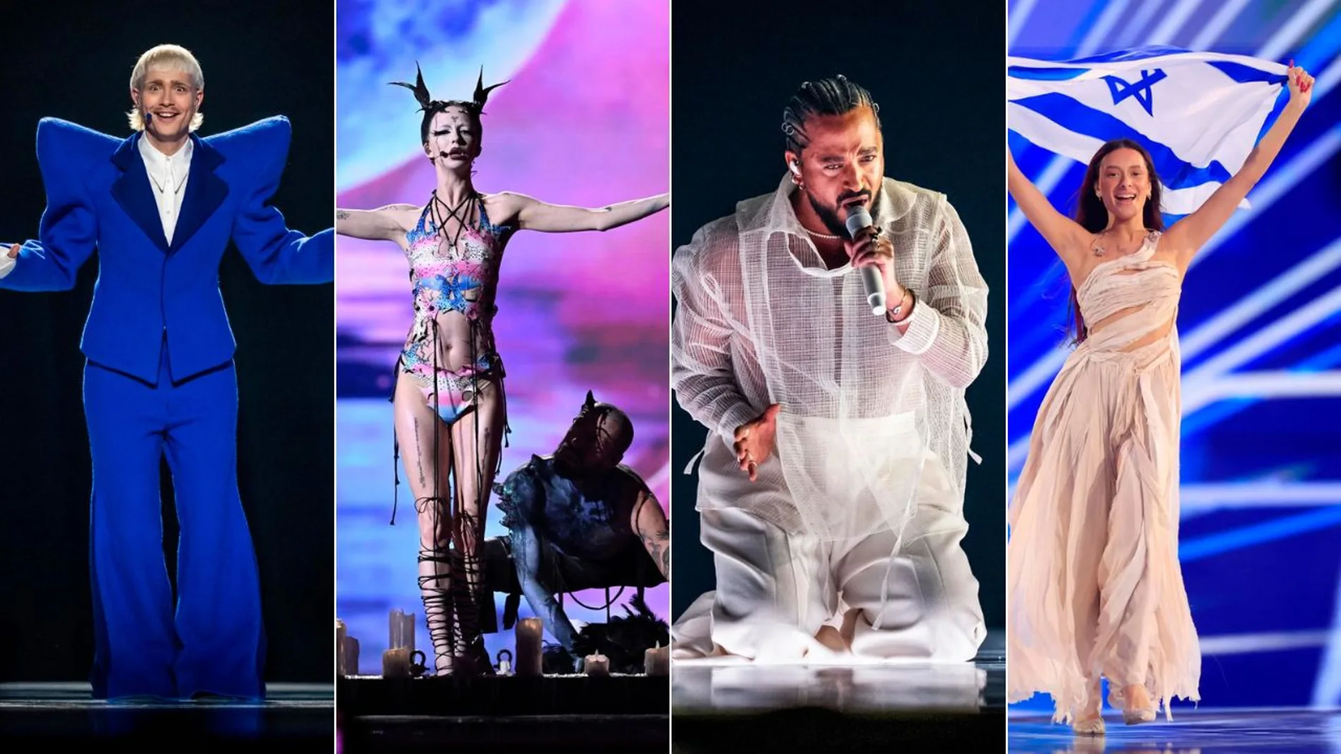 Los representantes de Países Bajos, Irlanda, Francia e Israel en Eurovisión 2024. Los representantes de Países Bajos, Irlanda, Francia e Israel en Eurovisión 2024.