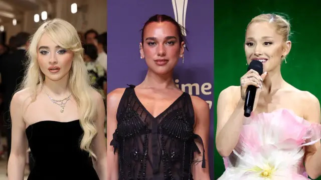 Sabrina Carpenter, Dua Lipa y Ariana Grande