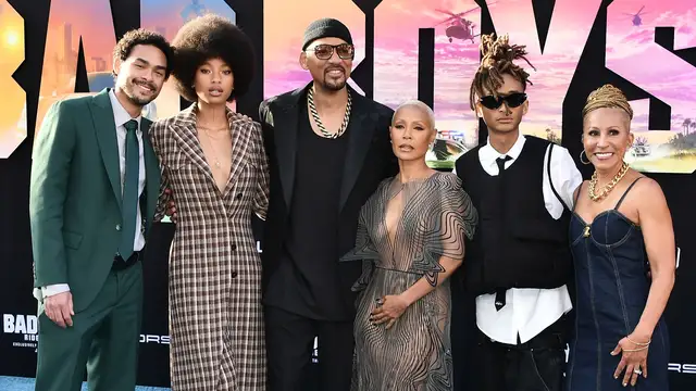 Will Smith con Jada Pinkett y sus hijos