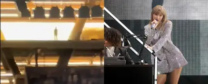Una misteriosa figura en el concierto de Taylor Swift en el Santiago Bernabéu Una misteriosa figura en el concierto de Taylor Swift en el Santiago Bernabéu