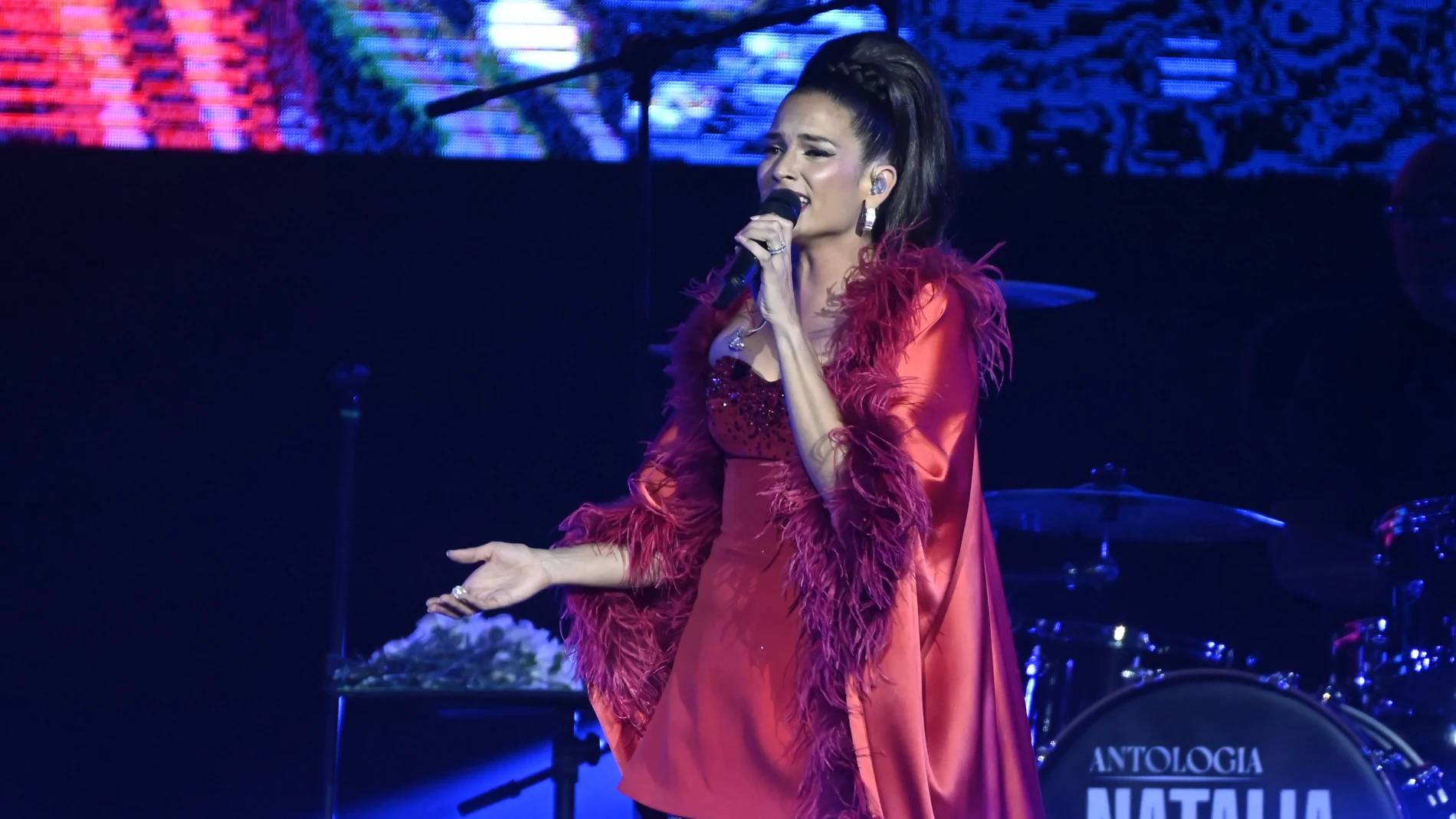 Natalia Jiménez en un concierto en México en 2024 Natalia Jiménez en un concierto en México en 2024