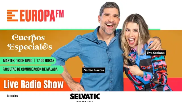 Eva Soriano y Nacho García te invitan al 'live show' de 'Cuerpos especiales' en Málaga