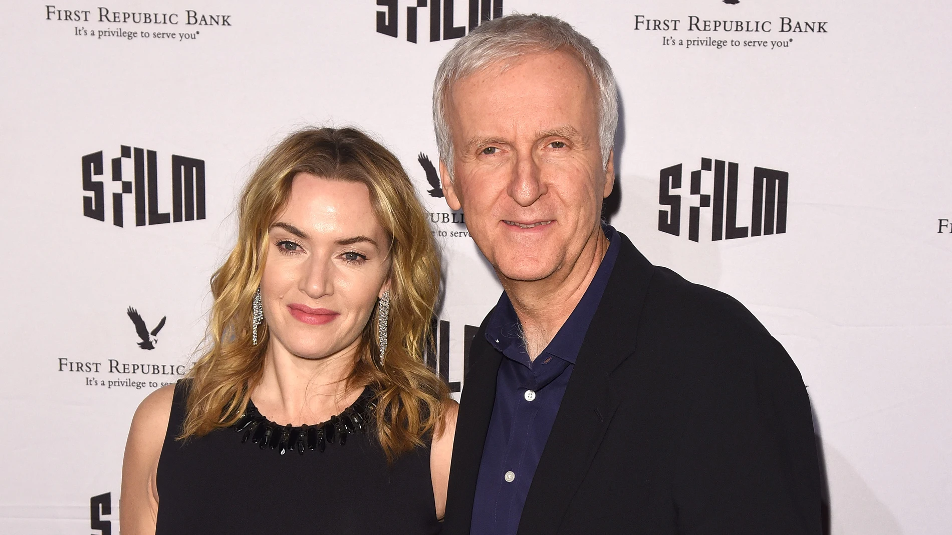 James Cameron y Kate Winslet James Cameron y Kate Winslet