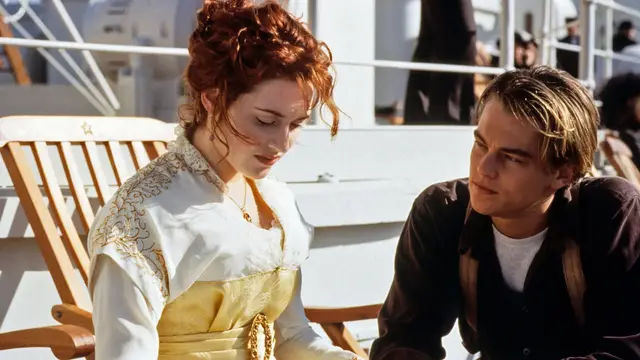 Kate Winslet y Leonardo DiCaprio en 'Titanic'