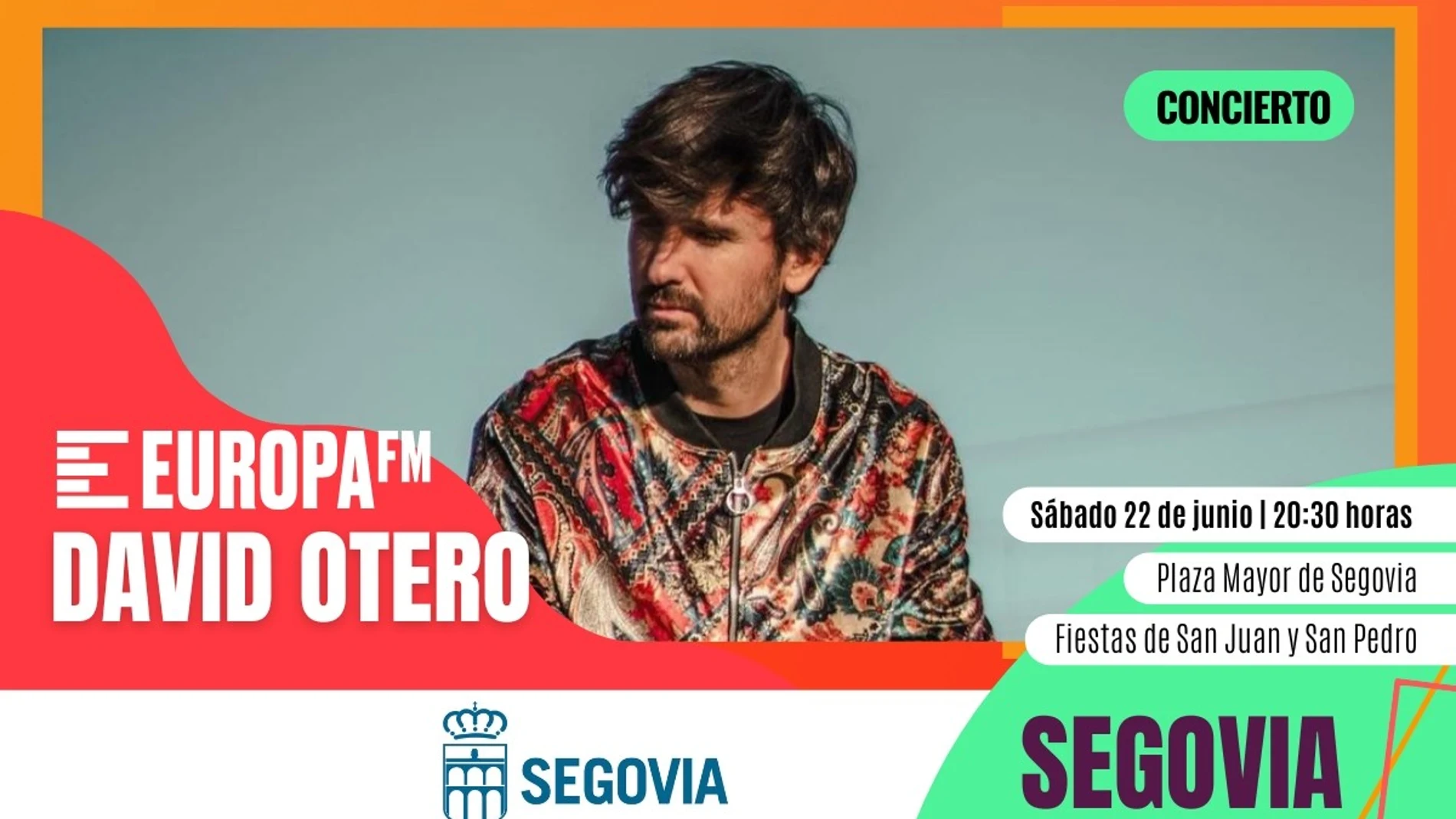 Vive con David Otero un concierto muy especial en la Plaza Mayor de Segovia 