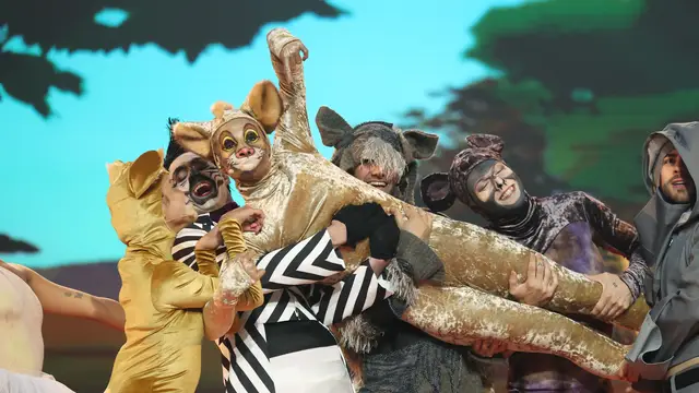 Digno de un musical: Conchita ruge como Simba anunciando ‘Voy a ser el Rey León’