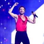 Manuel Carrasco en el Bernabéu Manuel Carrasco en el Bernabéu