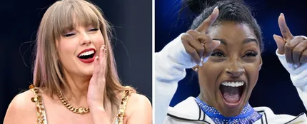 Taylor Swift y Simone Biles Taylor Swift y Simone Biles