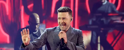 Justin Timberlake durante un concierto Justin Timberlake durante un concierto