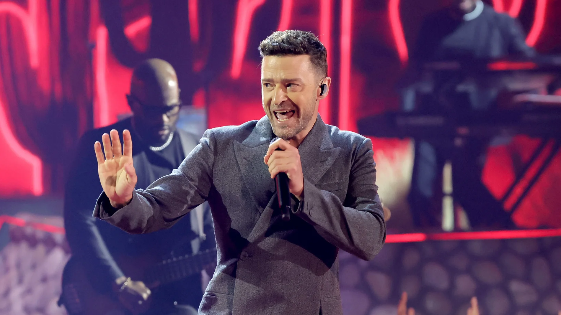 Justin Timberlake durante un concierto
