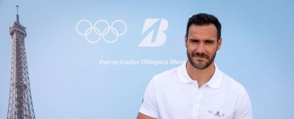 Saúl Craviotto en un acto de Bridgestone, patrocinador oficial de los JJOO 2024