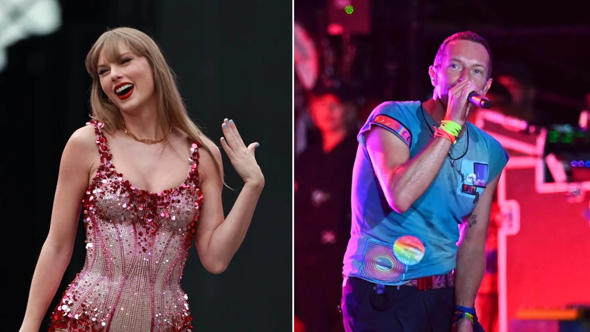 Taylor Swift y Chris Martin, de Coldplay Taylor Swift y Chris Martin, de Coldplay