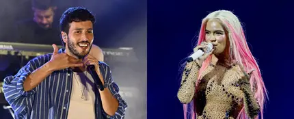 Sebastián Yatra y Karol G Sebastián Yatra y Karol G