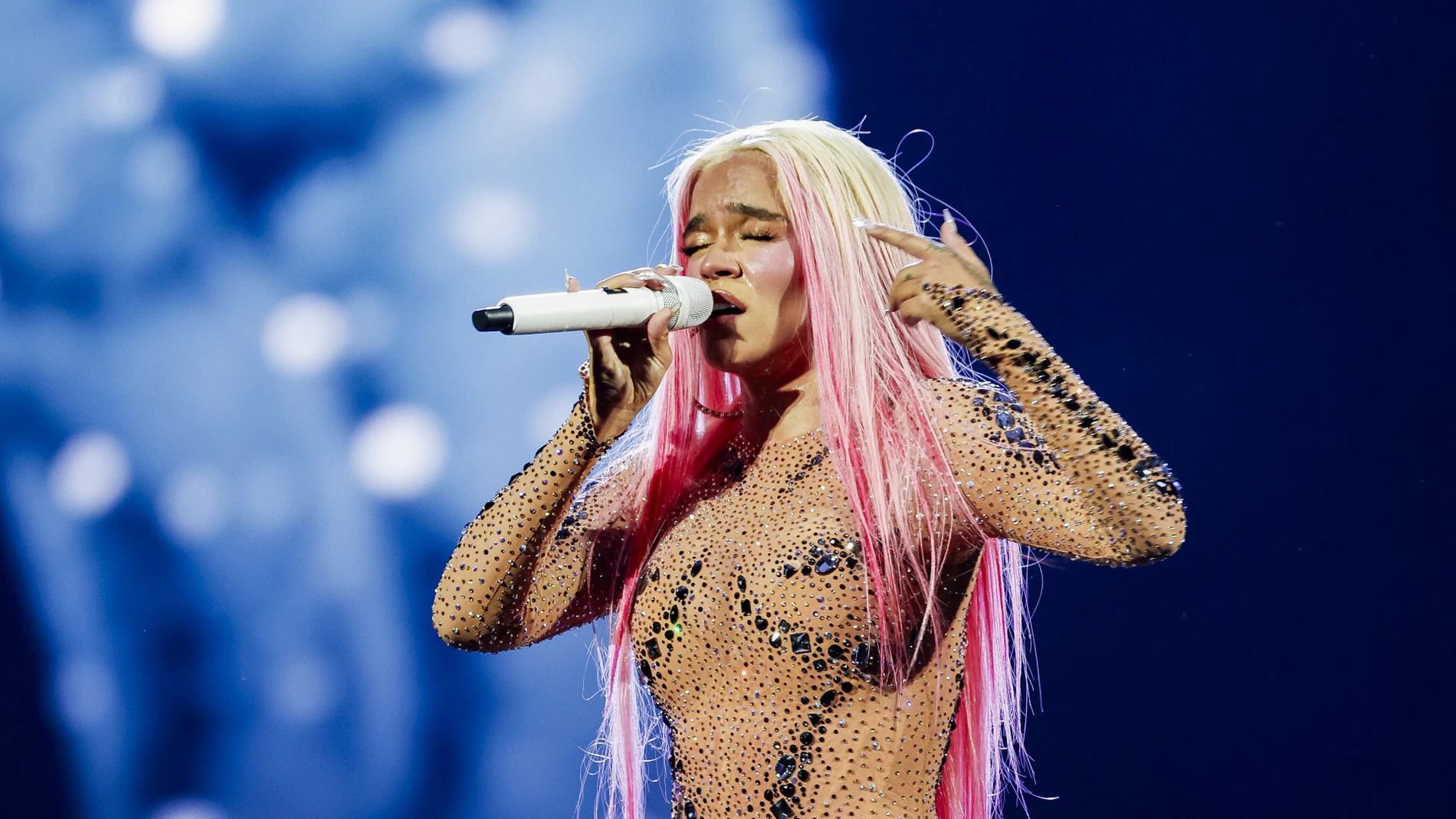 Karol G en el Estadio Santiago Bernabéu Karol G en el Estadio Santiago Bernabéu