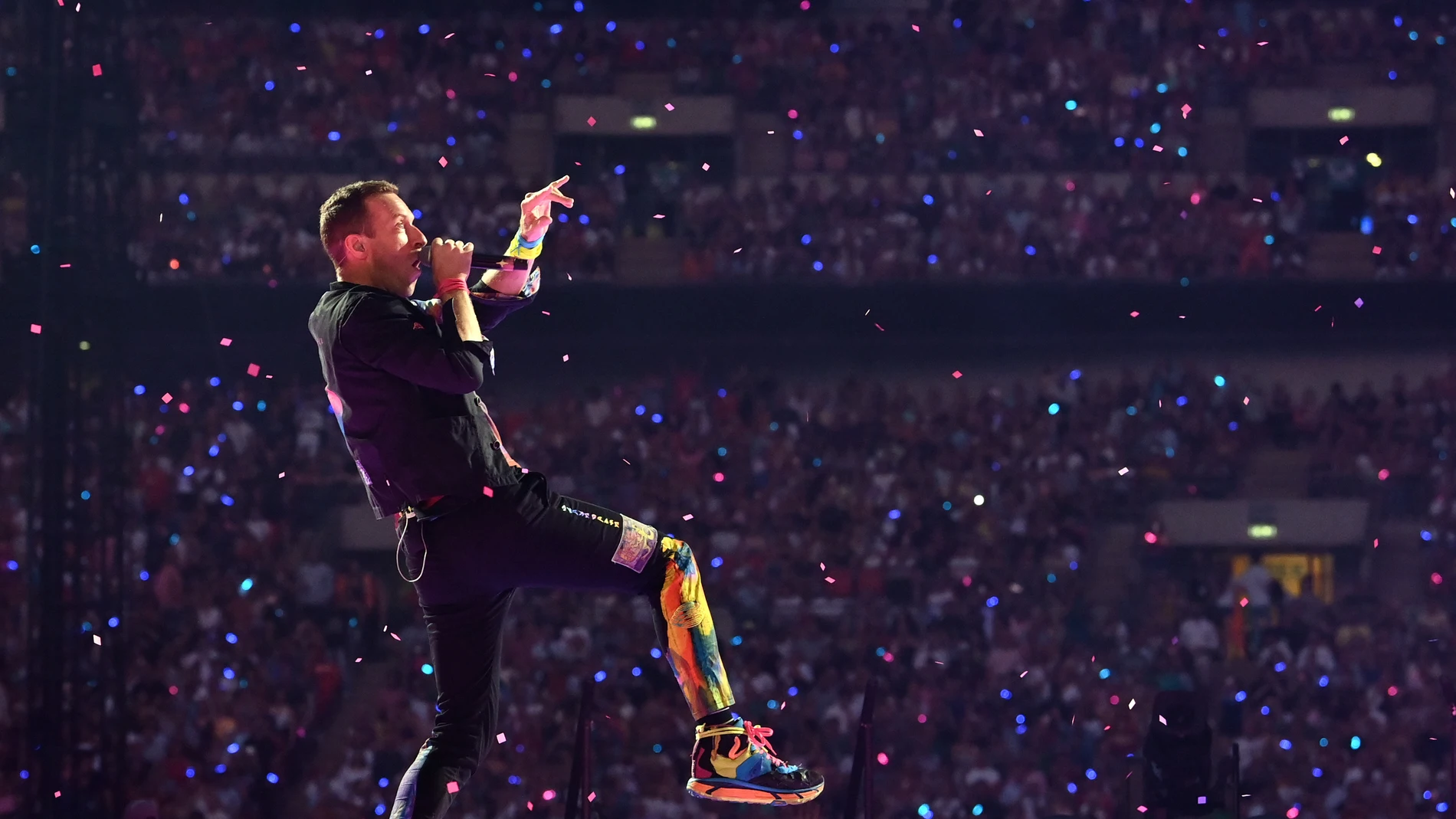 Coldplay en el Estadio de Wembley de Londres en 2022 Coldplay en el Estadio de Wembley de Londres en 2022