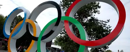 Los Anillos Olímpicos durante los Juegos Olímpicos de París 2024. Los Anillos Olímpicos durante los Juegos Olímpicos de París 2024.