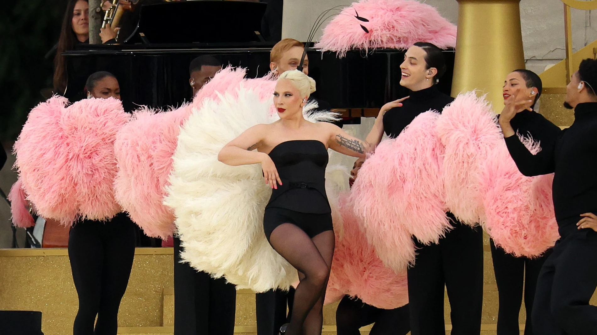 Lady Gaga en su actuación en los Juegos Olímpicos 2024 Lady Gaga en su actuación en los Juegos Olímpicos 2024