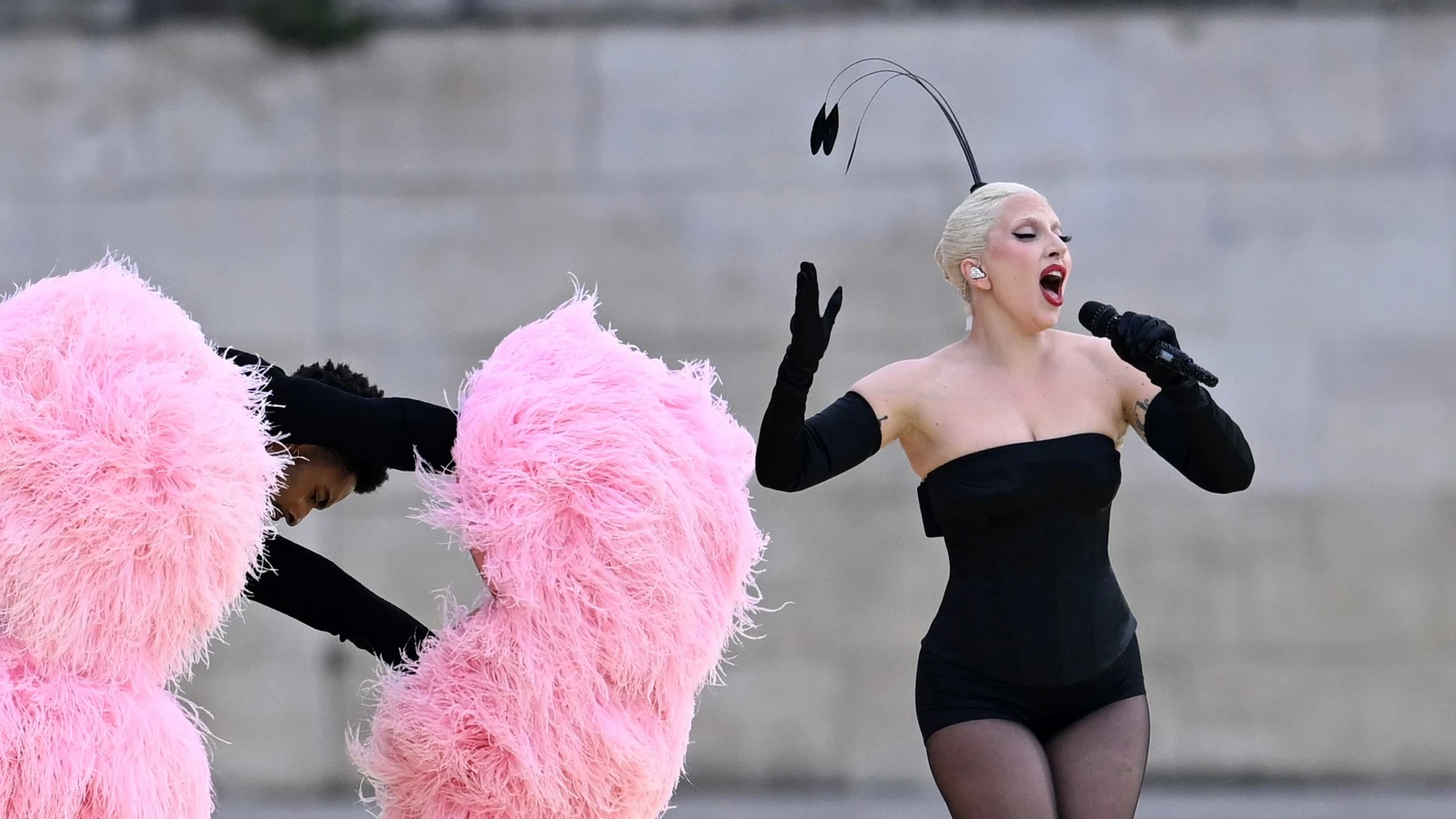 Lady Gaga en su actuación para la apertura de los Juegos Olímpicos 2024 Lady Gaga en su actuación para la apertura de los Juegos Olímpicos 2024