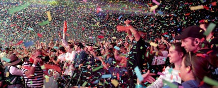 P&uacute;blico en un concierto de un festival