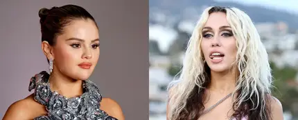 Selena Gomez y Miley Cyrus Selena Gomez y Miley Cyrus