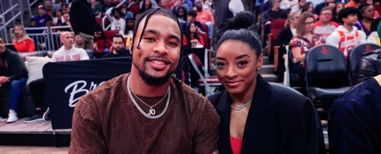 Jonathan Owens y Simone Biles Jonathan Owens y Simone Biles