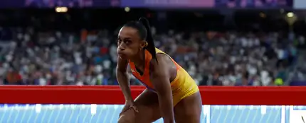 Ana Peleteiro, en la final de triple salto de París 2024. Ana Peleteiro, en la final de triple salto de París 2024.