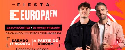 Disfruta de la mejor m&uacute;sica con Javi S&aacute;nchez y Roger Freedom en el escenario Europa FM en Benahav&iacute;s 