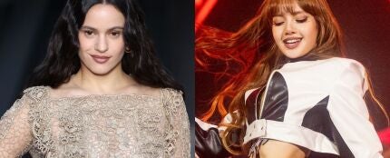 Rosal&iacute;a y Lisa de Blackpink