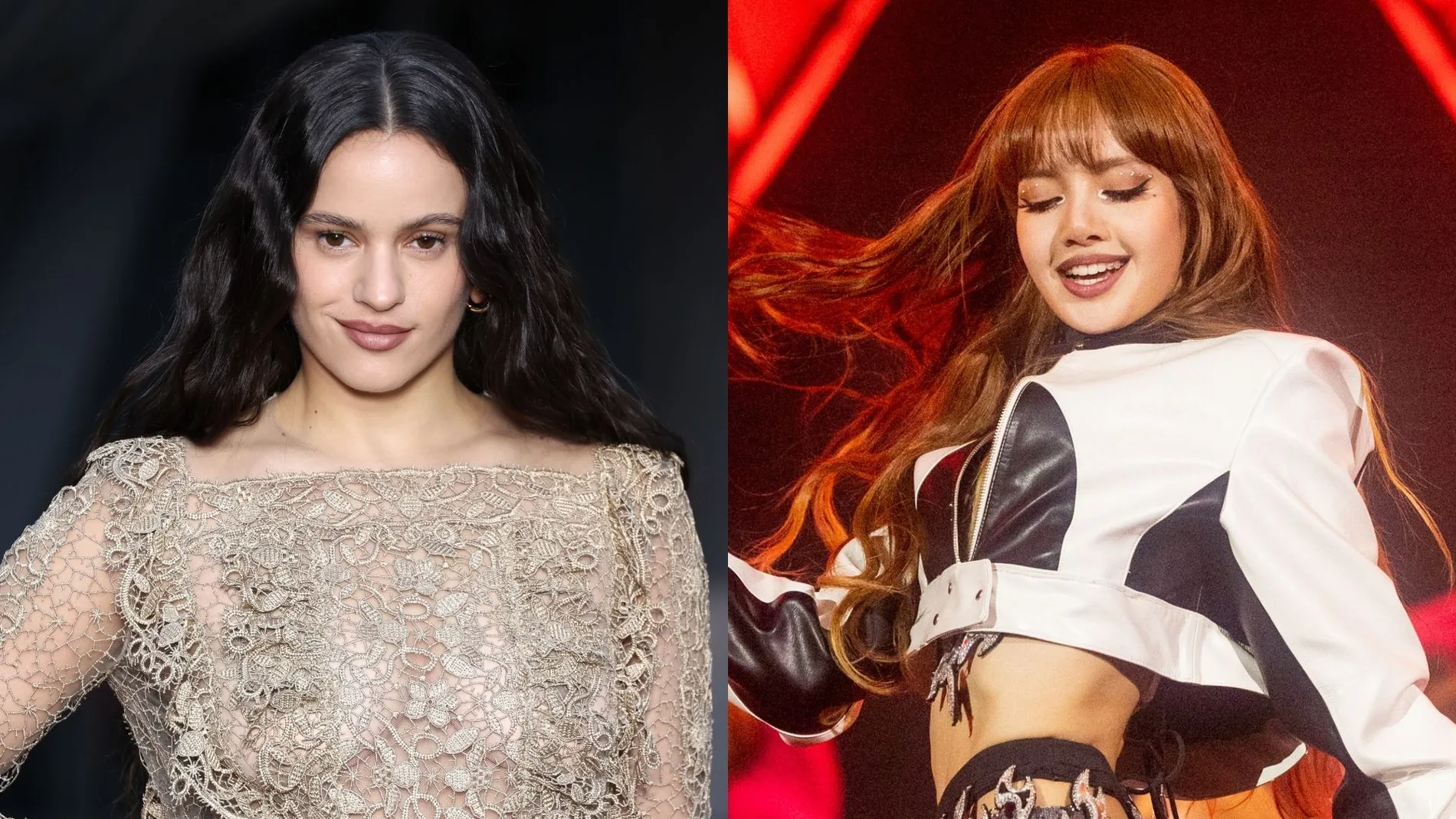 Rosalía y Lisa de Blackpink Rosalía y Lisa de Blackpink