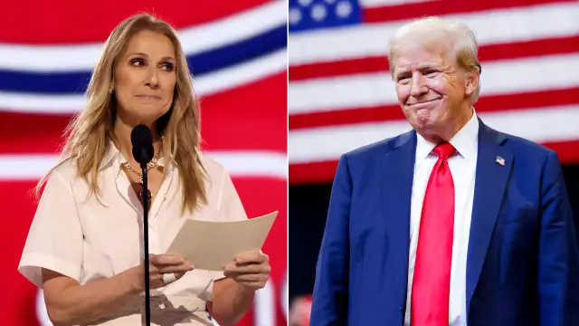Céline Dion y Donald Trump