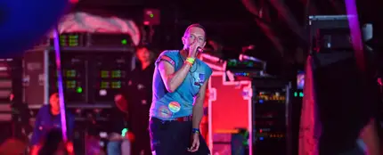 Chris Martin, vocalista de Coldplay, en el Glastonbury Festival Chris Martin, vocalista de Coldplay, en el Glastonbury Festival