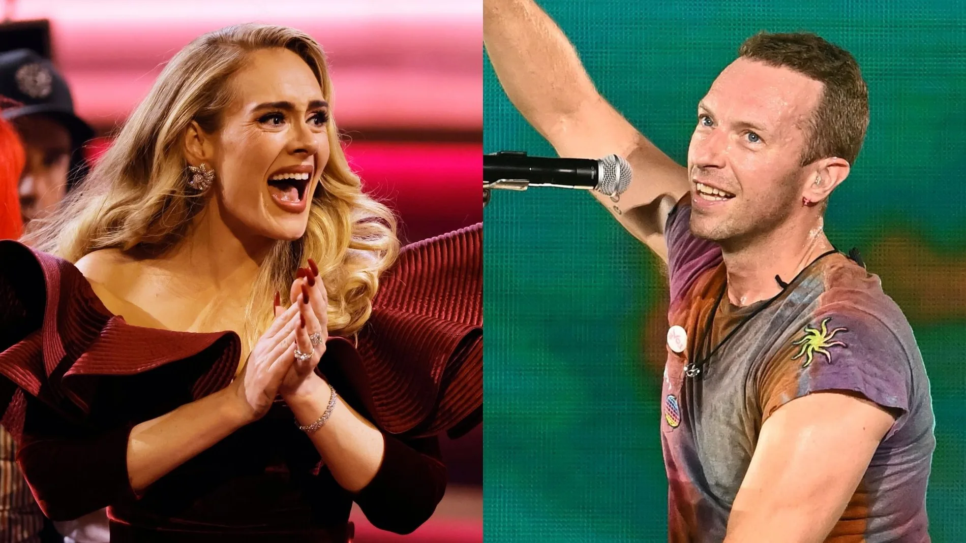 Adele y Coldplay Adele y Coldplay