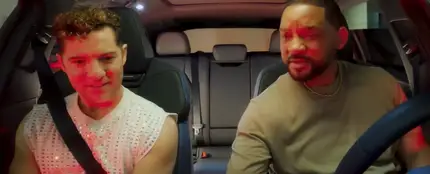 Will Smith y David Bisbal en 'The Car Test' Will Smith y David Bisbal en 'The Car Test'