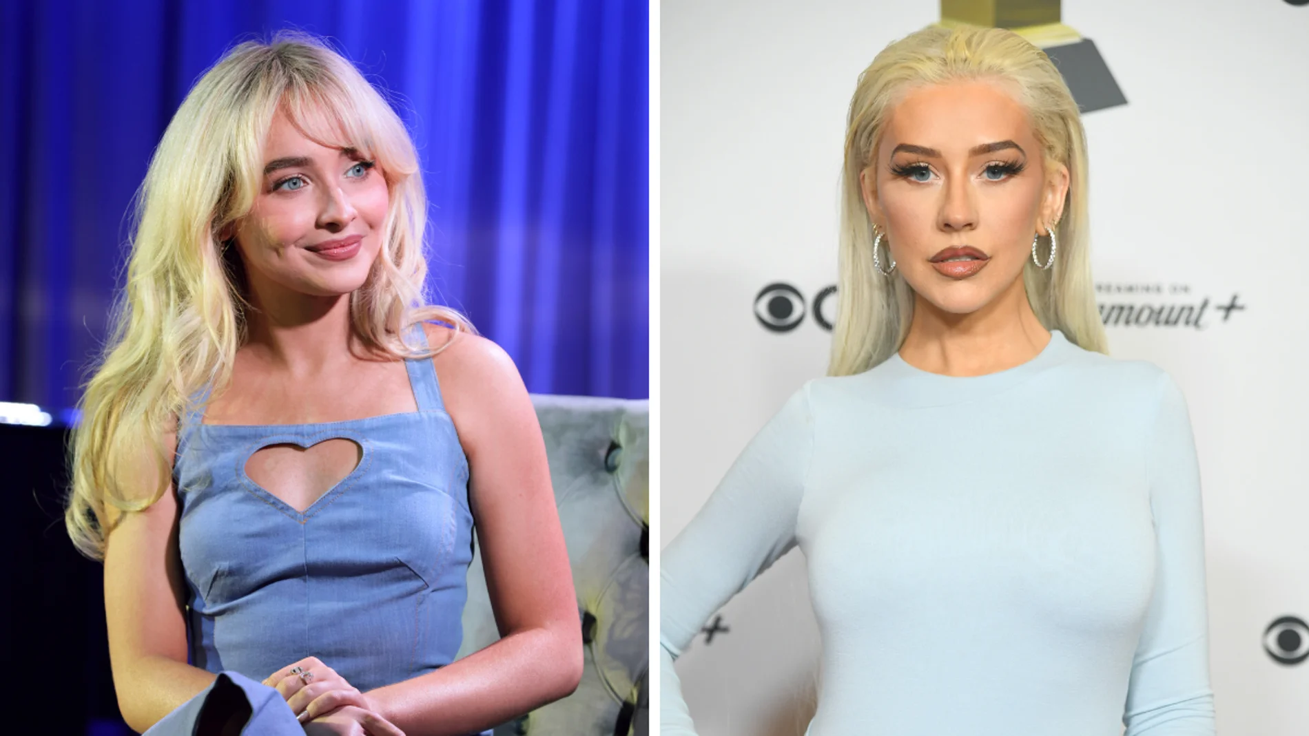 Sabrina Carpenter y Christina Aguilera Sabrina Carpenter y Christina Aguilera