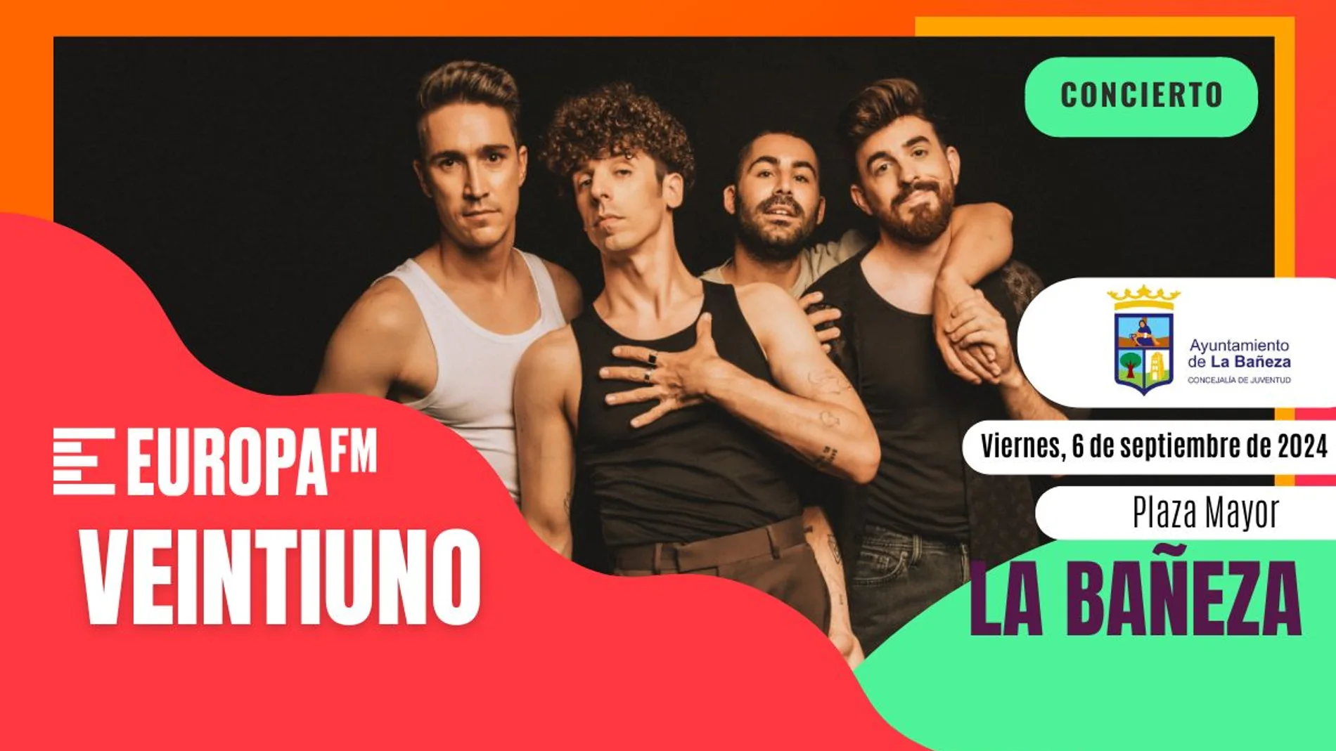 Veintiuno en su concierto en La Bañeza Veintiuno en su concierto en La Bañeza